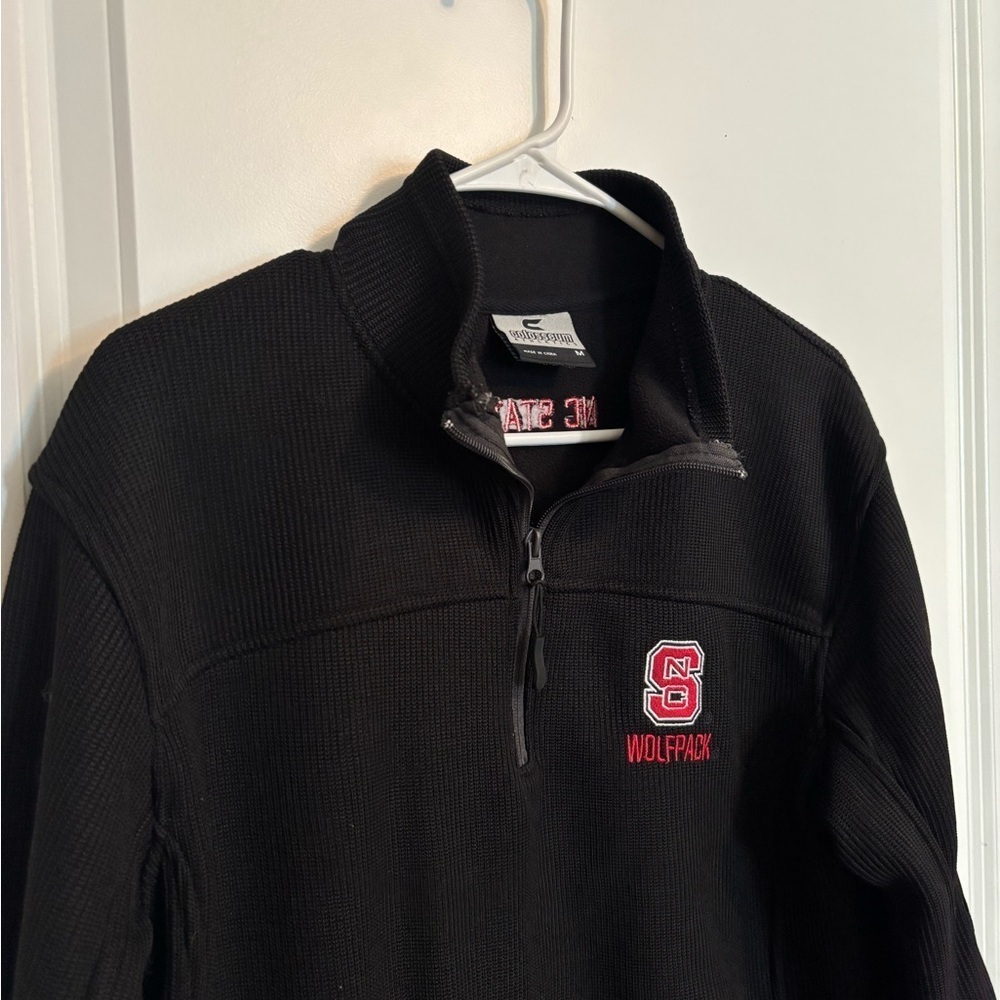 Black NC State Wolfpack Quarter-Zip Pullover - Picture 2 of 8